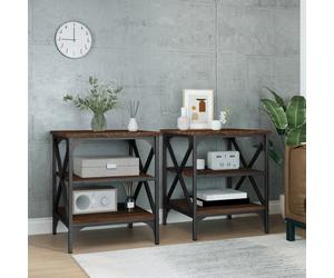Engineered Wood Side Tables 2 pcs Brown Oak 40x42x50 cm Stylish & Sturdy Design