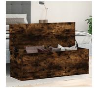 Engineered Wood Storage Box Smoked Oak 102x35x35 cm - Stylish & Durable Design