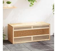 Engineered Wood Terrarium for Reptiles and Small Animals, 120x50x50cm Moisture-Proof Glass Enclosure, Durable Habitat for Ferret, Rat, and Chinchilla Cage