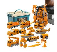 Engineering Car for Boys - Robot Building Educational,Magnetic Transform Engineering Car Set | for Pupils Kids Children Living Room Party Family Night
