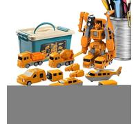 Engineering Car Toy - Educational Robot Blocks,Magnetic Transform Engineering Car for Boys | for Pupils Kids Children Living Room Party Family Night