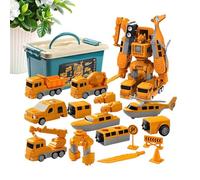Engineering Car Toy | Robot Building Educational - Magnet Transform Engineering Car Building Toy - for Children Students Preschoolers Classroom Living Room Party