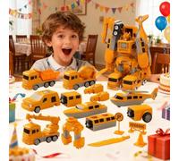 Engineering Car Toy - Robot Building Educational,Magnetic Transform Engineering Car for Boys - for Pupils Kids Children Living Room Party Family Night