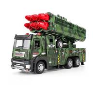 Engineering Crane Loader Gift 1:32 scale tipper truck model toy car with sound and light effects, doors that can be opened - construction vehicle Battery not included(Military Truck)