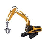 Engineering Crane Loader Gift 1:50 Excavator Dump Car Crawler Truck Alloy Bulldozer Construction Tractor Toy Metal Model Vehicle(Timber)