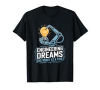 Engineering Dreams One Robot at A Time Robotics Engineer T-Shirt