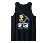 Engineering Dreams One Robot at A Time Robotics Engineer Tank Top