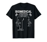 Engineering Flowchart Biomedical Engineer Science Student T-Shirt