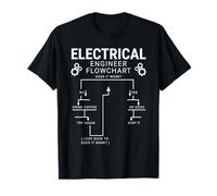 Engineering Flowchart Electrical Engineer Science Student T-Shirt