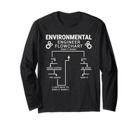 Engineering Flowchart Environmental Engineer Science Student Long Sleeve T-Shirt