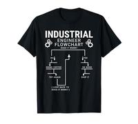 Engineering Flowchart Industrial Engineer Science Student T-Shirt