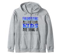 Engineering Humor All the Cool Kids are Doing It Engineer Zip Hoodie