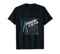 Engineering is The Plan Blueprint T-Shirt