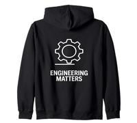 Engineering Matters Gear Mechanical Engineer Pride Zip Hoodie