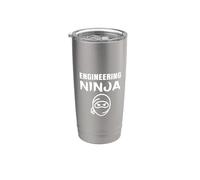 Engineering Ninja Funny Engineer Saying Quote Phrase Slogan Stainless Steel Insulated Tumbler