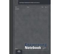 Engineering Notebook: Engineer Lab Graph Paper, For Teacher, Student, Architect - 100 Pages Grid Format, 8.5x11 Inches