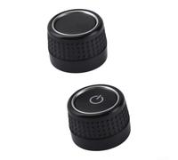 Engineering Plastic Car Audio Knob 5.7mm Inner Diameter | Fits RCD360, RCD440, RCD410, 280, 280C; left and right pair included; stable installation