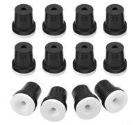 Engineering Plastics Sandblasting Nozzles Set Of 12 For Duty Rust Removal And Paint Stripping Tasks On Surfaces Wood And Auto Parts Featuring 2mm 2.5mm 3mm 3.5mm Tips In Black Color