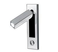 Engineering Reading Lamp Hotel Headboard Spotlight, LED 360° Rotatable 90° Foldable Wall Light Sconce, Bedside Reading Light Recessed Push Switch Wall Lamps Natural Light 4000K Interesting