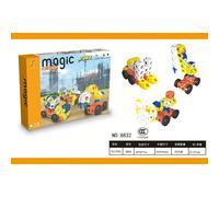 (Engineering seven-in-one (152 pieces)) 27 types of magic buckle creative building blocks for early childhood education children's toys for 3-year-olds