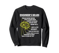 Engineering Student Men Women Funny Engineer's Brain Process Sweatshirt