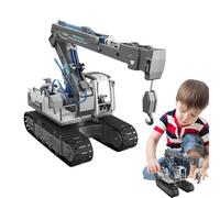 Engineering Toy Kids - Hydraulic Assembly Vehicle, Tracked Construction Toy | Mechanical Building Set, Educational Learning kit kids STEM Projects, Cognitive Skill Development, Fun Playtime