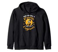 Engineering Who You Call A Princess I Want To Be An Engineer Zip Hoodie