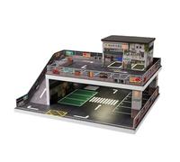 Engineerkiter 1:64 Diorama Parking Garage Car Wash Scene with 1 Car Model & 1 Figure & Display Rack, DIY Miniature Building Kit for Adults to Build with LED Lighting, Home Collection Ornaments