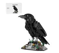 Engineerkiter Raven Bird Animal Building Sets, Mechanical Bird Collectible Display Model Kits Creative Design Construction Blocks Gifts for Adult - 357 Pieces