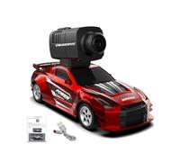 Engineerkiter RC Drift Car with Built-In Camera, Lighting & Gyroscope, 4WD Mini Remote Control Car, High Speed Drifting RC Cars for Teens - RTR Version/Black KM3299