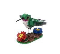 Engineerkiter Ruby-throated Hummingbird Bird Animal Building Sets, Mechanical Bird Collectible Display Model Kits Creative Design Construction Blocks Gifts for Adult - 235 Pieces