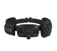 Engineerkiter Tactical Belt Outdoor Patrol Multifunctional Molle, 5 in 1 Quick Release Tactical Duty Belt Nylon Detachable Adjustable Tactical Belt with Accessories Bag (Black)