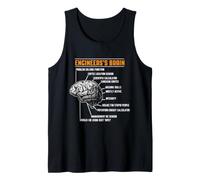 Engineer's Brain Funny Engineering Games Process Funny Tank Top