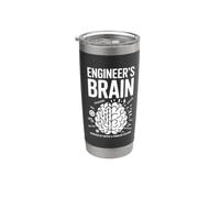 Engineer's Brain Funny Engineering Humor Problem Solver Stainless Steel Insulated Tumbler