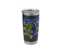 Engineer's Brain Funny Engineering Humor Problem Solver Stainless Steel Insulated Tumbler