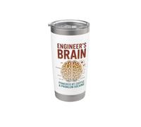 Engineer's Brain Funny Engineering Humor Problem Solver Stainless Steel Insulated Tumbler