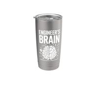 Engineer's Brain Funny Engineering Humor Problem Solver Stainless Steel Insulated Tumbler