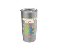 Engineer's Brain Funny Engineering Humor Problem Solver Stainless Steel Insulated Tumbler