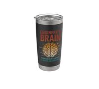 Engineer's Brain Funny Engineering Humor Problem Solver Stainless Steel Insulated Tumbler