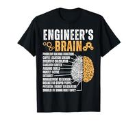Engineer's Brain Funny Sarcastic Engineering Process T-Shirt