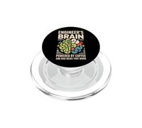 Engineer's Brain Powered By Coffee Engineer PopSockets PopGrip for MagSafe
