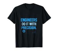 Engineers Do It with Precision Blueprint Design T-Shirt