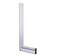 Engineers Square, 90 Degree Right Angle Steel Ruler With Spirit Level, Aluminum Set Framing Square Carpentry, 300mm/12 Inch Engineering Square Straight Edge