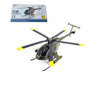 ENGINEMECH 1:28 MD500 C189 Little Bird Remote Controlled Helicopter, 2.4GHz 4-Channel RC Helicopter with Gyro Stabilization, Tart and Land with One Click, Outdoor Flight Fun for Adults