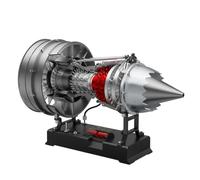 ENGINEMECH DM121 Turbofan Engine Model Kit, 300+ PCS Metal DIY Jet Engine, Dual-Spool High Bypass Ratio, 1/12 Scale Electric-Powered STEM Education Model for Aviation Collectors