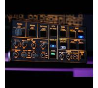 ENGINEMECH Flight Simulator Panel A106 Pro OVHD Panel for MSFS 2020/2024, Backlit Metal Housing with Tactile Switches, Flight Control Unit Compatible with FENIX A32X, FBW A32X & iniA32X