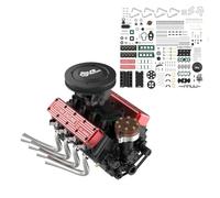 ENGINEMECH TOYAN V8 Engine Model Kit FS-V800WGPC.1/10 Water-Cooled Four Stroke OHV Miniature Motor, Working Kit for Adults, Fully Functional Mini V8 Motor (KIT Version)