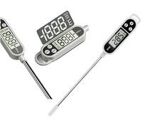 Enginess® Instant Read Digital Meat Thermometer for Cooking - Ultra-Fast & Accurate Food Thermometer with Backlit LCD, Waterproof Probe & Wide Temp Range - Kitchen, Grill, BBQ, Smoker, Candy, Baking