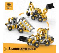 Engino Creative Builder Wheeled Loader Machinery Set, none