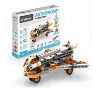 Engino Discovering Stem Astronomy Travelling to Space Construction Toy Kit | Build 6 Models, Teaches Problem-Solving Thinking, Creativity & Innovation, STEM Toys for Boys & Girls, Includes Theory Book